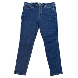 Seven7 Jeans Womens 16 Blue Skinny Medium Wash Stretch Denim 5 Pocket Casual